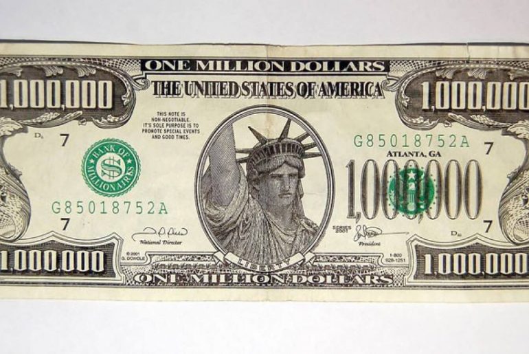 1 milyon dolar banknot