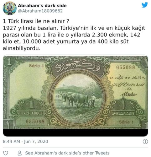 1 türk lirası ile ne alınır