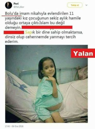 11 yaşında hamile