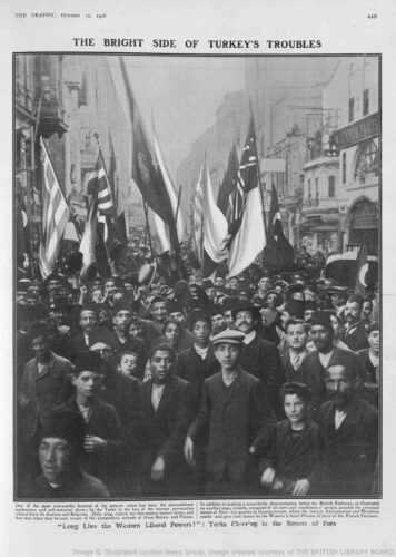 1908 ikinci mesrutiyet kutlamasi