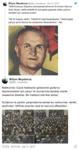 1939 erzincan depremi mahkum affı