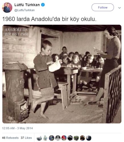 1960'larda Anadolu'da bir köy okulu