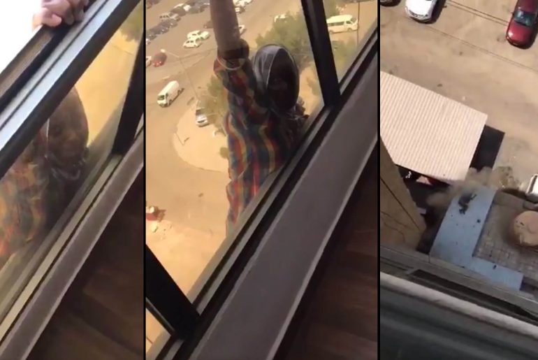 camdan-dusen-temizlikci-kadin