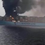 Yemenli Husilerin Savaş ya da Konteyner Gemisini Vurduğu Ana Ait Olduğu İddiasıyla Paylaşılan Görüntüler maersk-gemisi-yangin