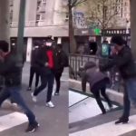 Fransa'da Bir Kadını Mültecinin Merdivenlerden Aşağı İttiği Görülen Video kadini-merdivenlerden-asagi-iten-multeci