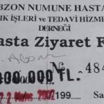 2002 Yılında Vatandaşların Hastanede Hastalarını Görmek İçin Para Ödediği İddiasıyla Paylaşılan "Hastane Ziyaret Fişi" hasta-ziyaret-fis
