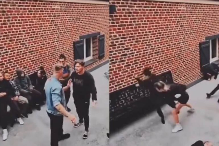 Gerçek Sanılan Kurgu Dublör Kavgaları sevgilisine-laf-atanlari