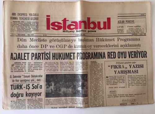istanbul-gazete-6-subat-1972