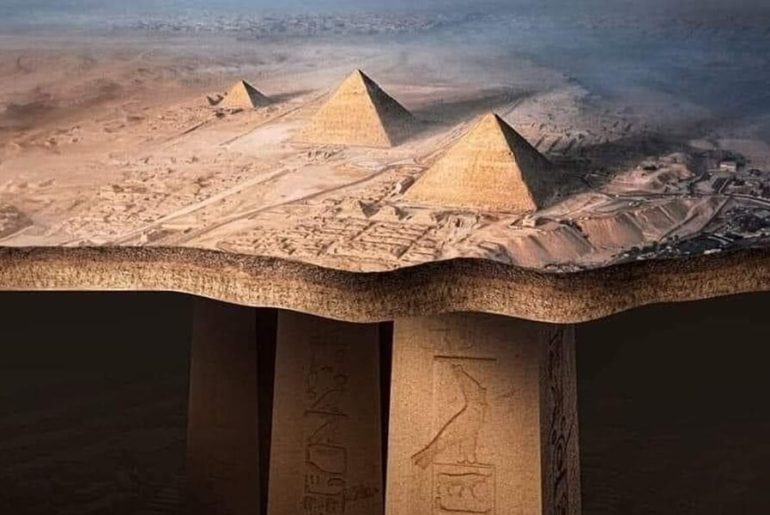 piramit-altinda-sutunlar