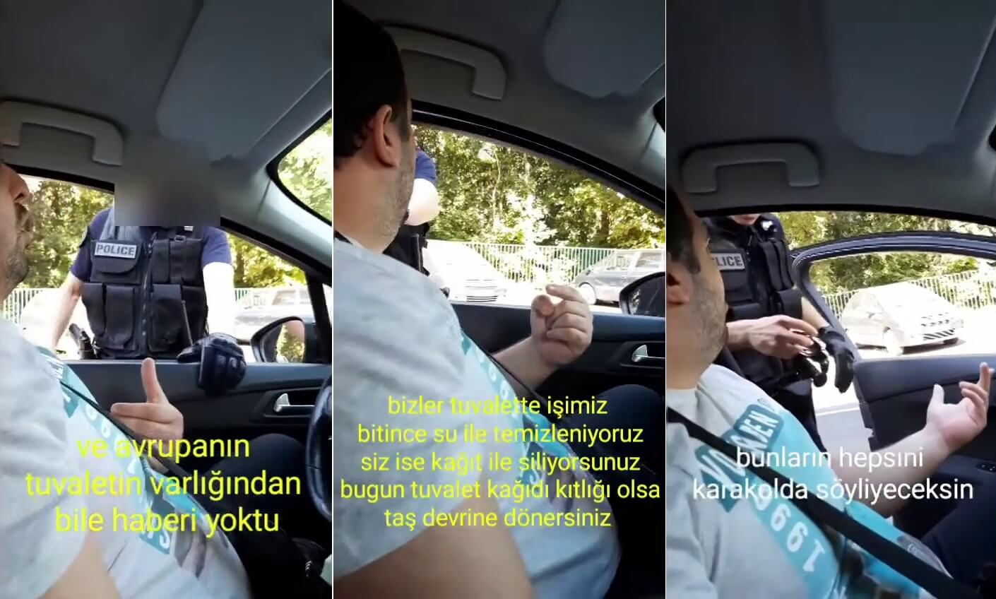 Gurbetçi Türk Sürücüyü Durduran Fransız Polis Arasında Yaşandığı Sanılan “Temizlik” Temalı Diyalog gurbetci-polis