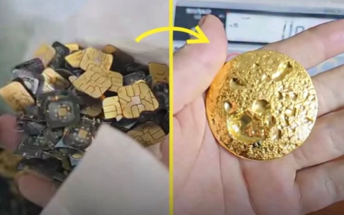 “SIM Kartlardan ve Çiplerden Altın Çıkarma” Temalı Görüntüler sim-karttan-altin