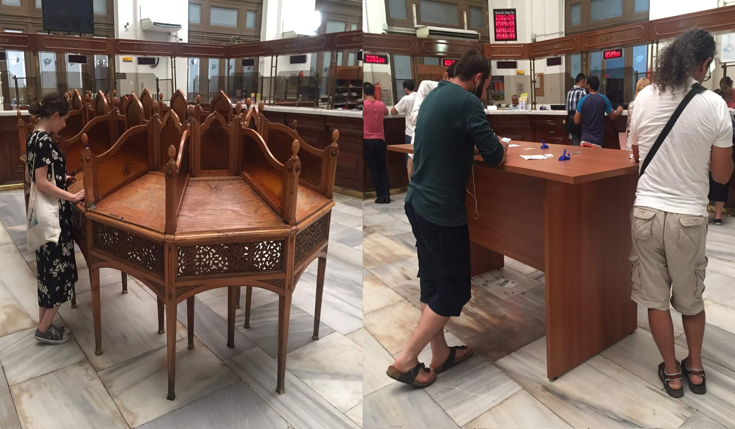 İstanbul Sirkeci’deki Büyük Postane’deki Tarihî Masa’nın Çalındığı / Atıldığı İddiası buyuk postane masa