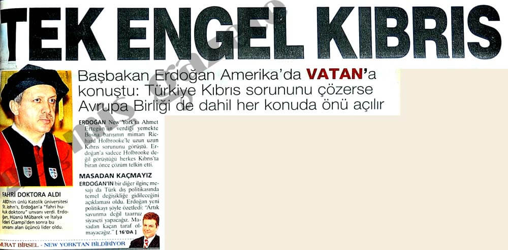 erdoğan fahri doktora töreni