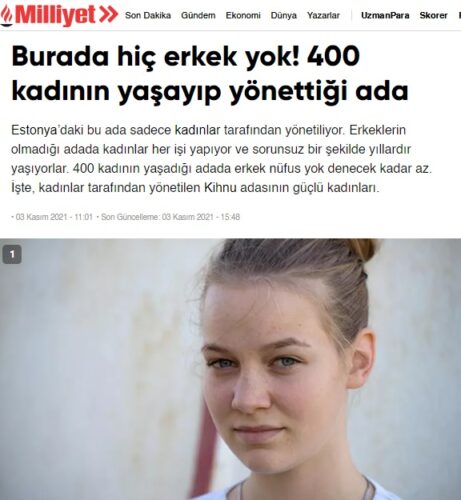 400 kadinin yasayip yonettigi ada