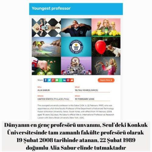 dünyanın en genç profesörü