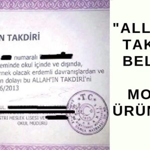 "Allah'ın Takdiri Belgesi" Olduğu İddiasıyla Paylaşılan Görsel Montaj Ürünüdür