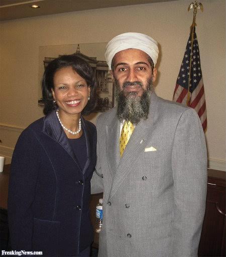 Condoleezza Rice'ın Üsame Bin Ladin'le Fotoğrafı Montajdır