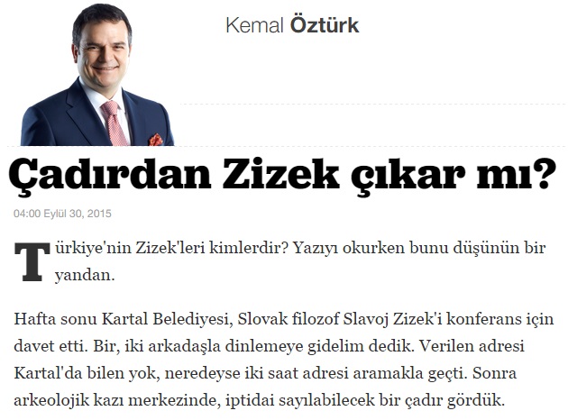 Kemal Ozturk Zizek