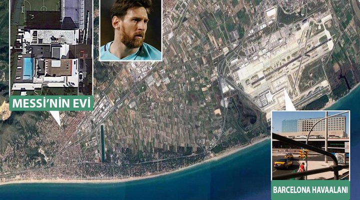 Messi'nin evi - Barcelona Havalimanı