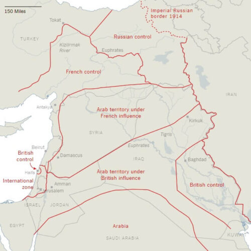 Sykes Picot haritası