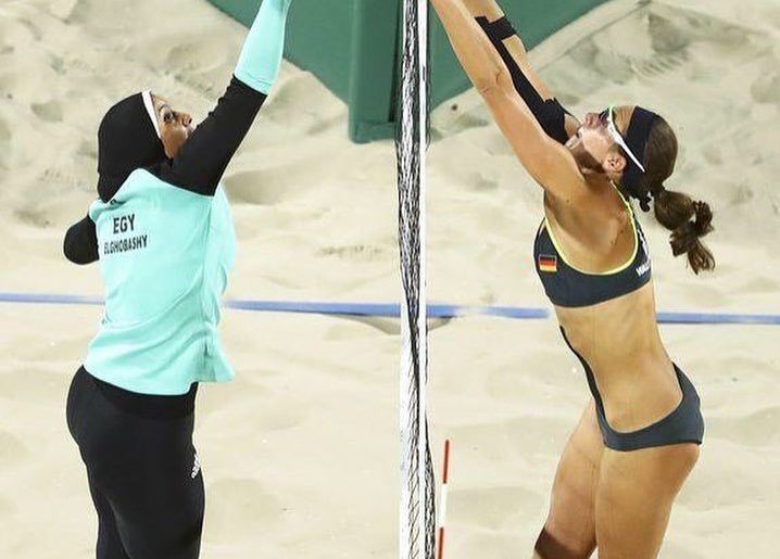 Türbanlı Voleybolcu