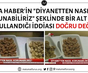 A Haber'in "Diyanetten Nasıl Korunabiliriz" Şeklinde Bir Alt Bant Kullandığı İddiası Asılsız