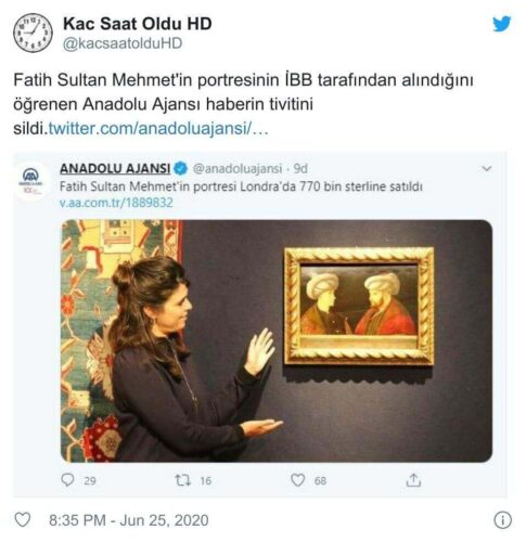 anadolu ajansı tweet sildi