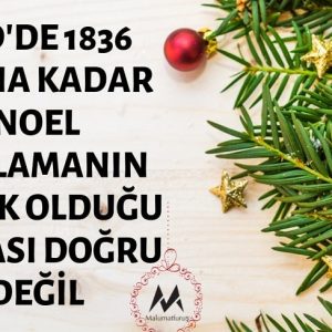ABD'de 1836 Yılına Kadar Noel Kutlamanın Yasak Olduğu İddiası