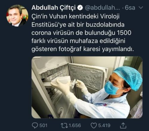 çin virüs bankası