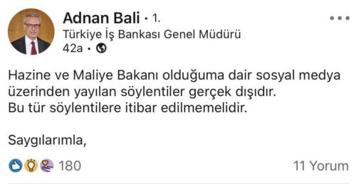 adnan bali hazine maliye bakanı