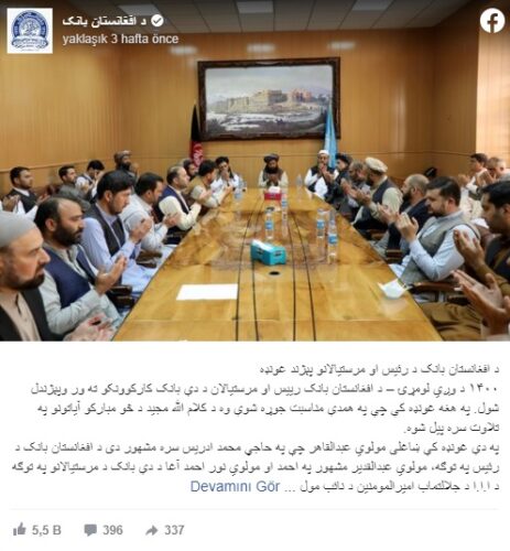 afgan merkez bankası toplantı