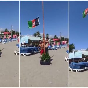 afganistan bayrağı çekildi