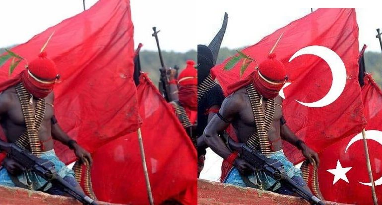 afrikalı ordu türk bayrağı