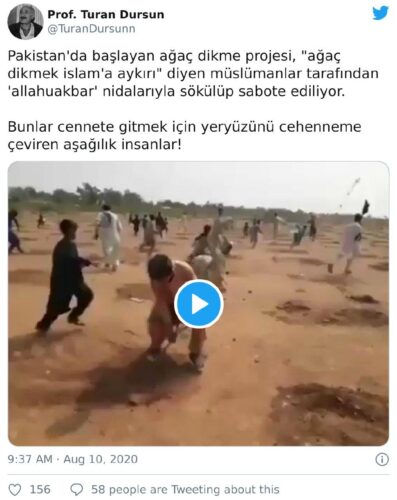 ağaç dikme projesi sabotaj iddiası