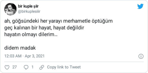 ah Göğsündeki Her Yarayı Merhametle Öptüğüm