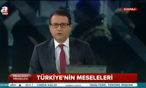 A Haber’in "Türkiye'nin meseleleri" alt bandını içeren ekran görseli