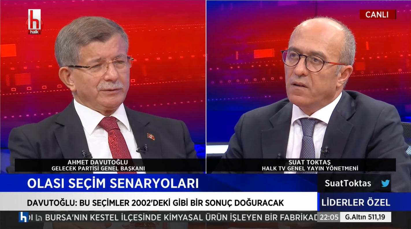 ahmet davutoglu halktv