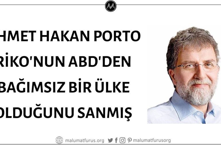 Ahmet Hakan Porto Riko'nun ABD'ye Bağlı ve ABD'den Farklı Bir Başkanlık Sistemine Ya Da Başkana Sahip Olmayan Bir Ülke Olduğunu Atlamış