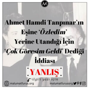 ahmet hamdi tanpınar göresim geldi