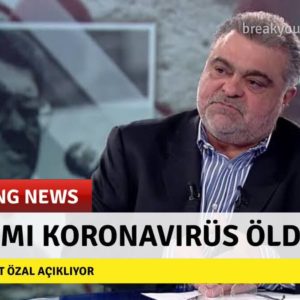 Ahmet Özal'ın "Babamı X Öldürdü" çıkışlarına mizahi bir yaklaşımla oluşturulmuş "Babamı koronavirüs öldürdü" alt bantlı görsel