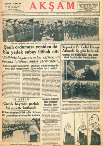 akşam 24 Nisan 1938