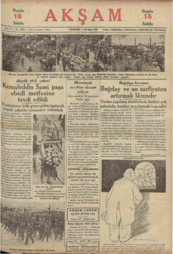 akşam 26 nisan 1934