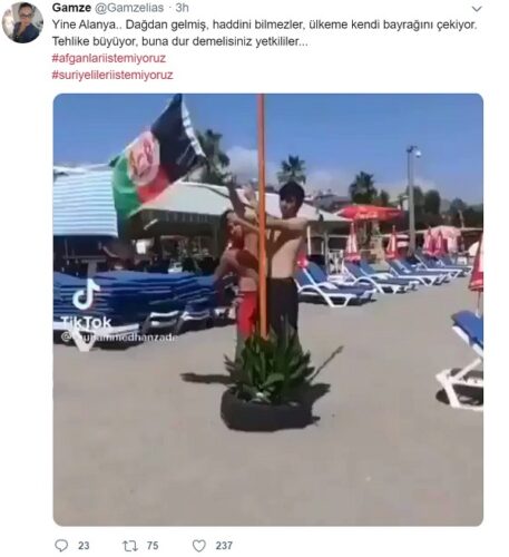 antalya afganistan bayrağı