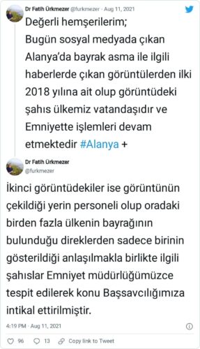 alanya kaymakamı açıklaması