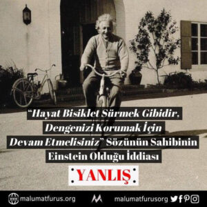 albert einstein bisiklet