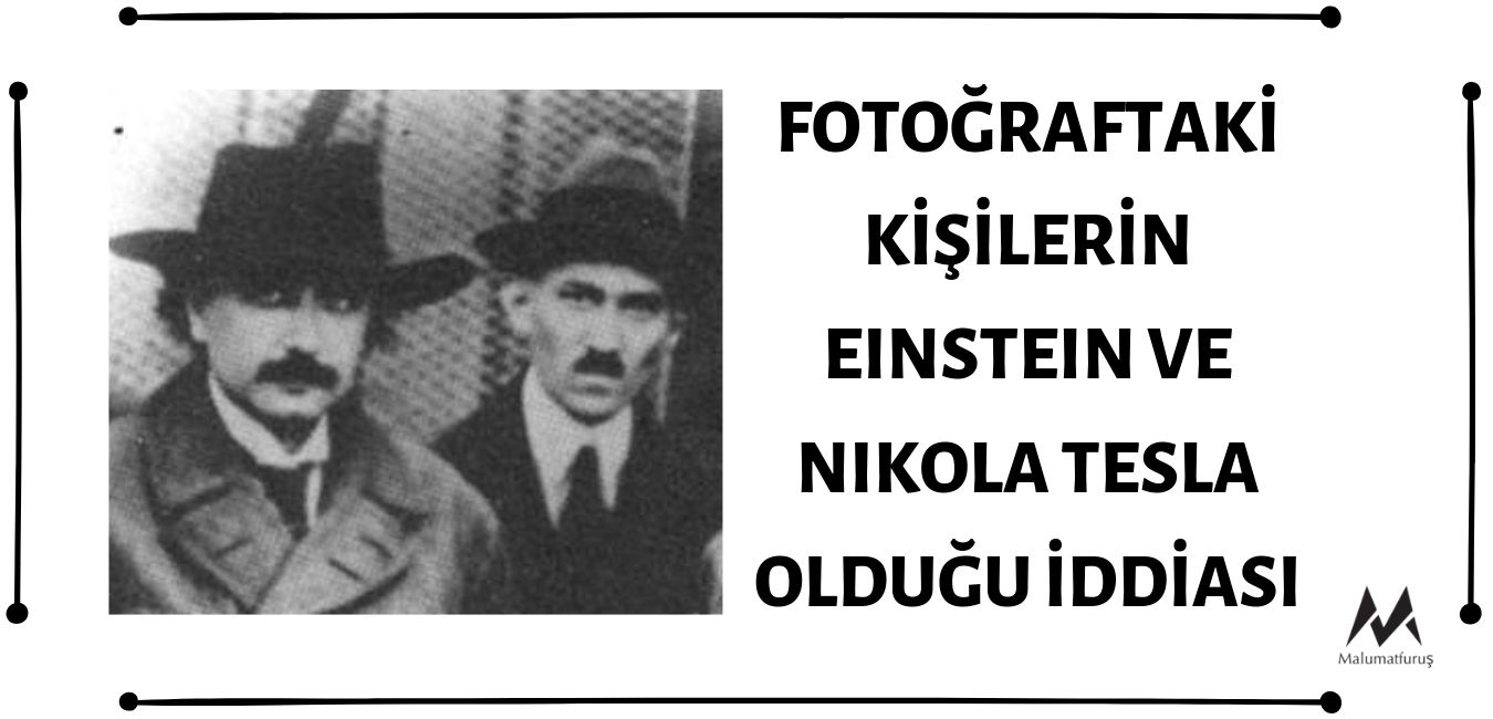 Fotoğraftaki Kişilerin Albert Einstein ve Nikola Tesla Olduğu İddiası Doğru Değil