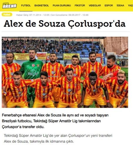alex de souza çorluspor
