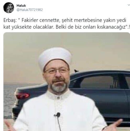 Fakirler cennette şehit mertebesine yakın yedi kat yüksekte olacaklar