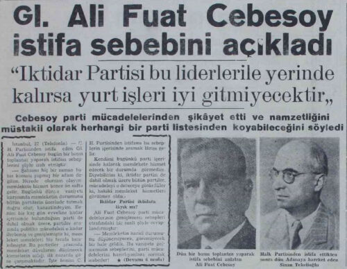 Ali Fuat Cebesoy CHP