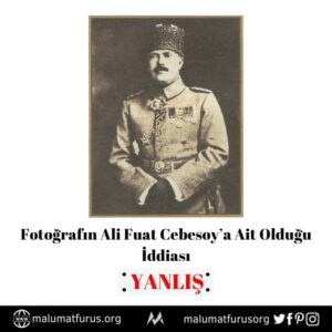 ali fuat cebesoy yanlış fotoğraf